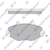 HiQ Front Brake Pads Set SP2019