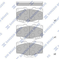 HiQ Front Brake Pads Set SP1222