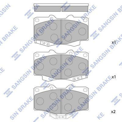 HiQ Front Brake Pads Set SP1222