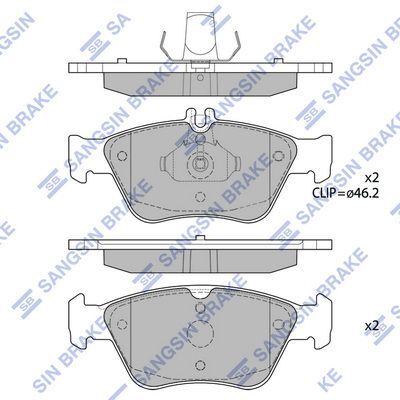 HiQ Front Brake Pads Set SP1755