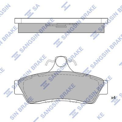 HiQ Rear Brake Pads Set SP1224
