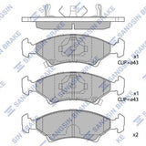 HiQ Front Brake Pads Set SP1063