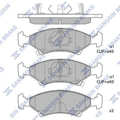 HiQ Front Brake Pads Set SP1063