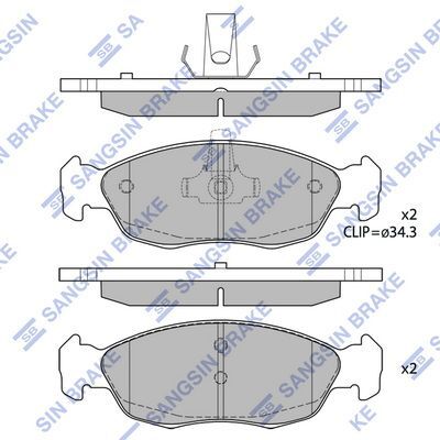 HiQ Front Brake Pads Set SP1737