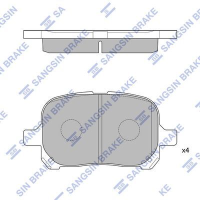 HiQ Front Brake Pads Set SP1226