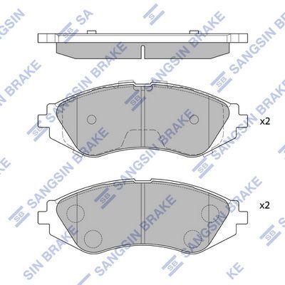 HiQ Front Brake Pads Set SP1077