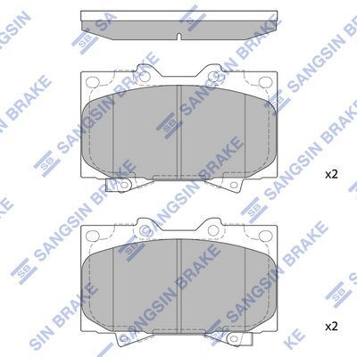 HiQ Front Brake Pads Set SP1379
