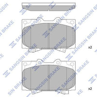 HiQ Front Brake Pads Set SP1379