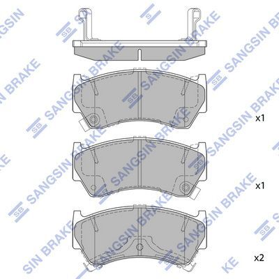 HiQ Front Brake Pads Set SP1122