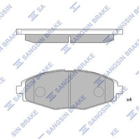HiQ Front Brake Pads Set SP1086