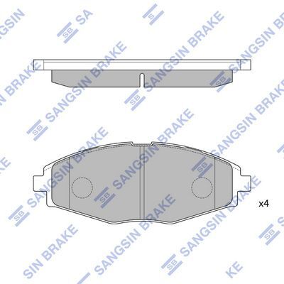 HiQ Front Brake Pads Set SP1086