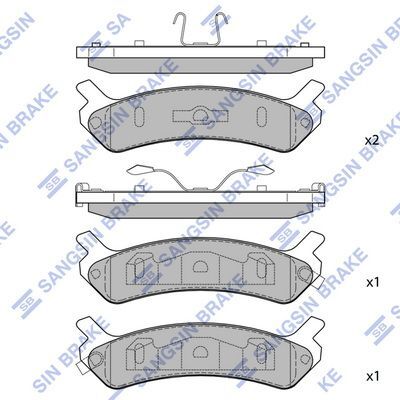 HiQ Rear Brake Pads Set SP1058