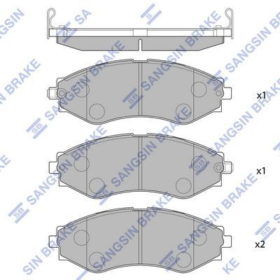 HiQ Front Brake Pads Set SP1103