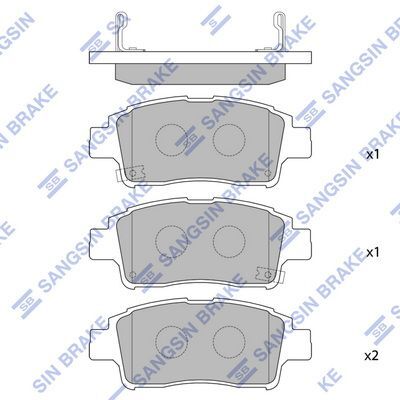 HiQ Front Brake Pads Set SP1230