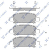 HiQ Rear Brake Pads Set SP2120