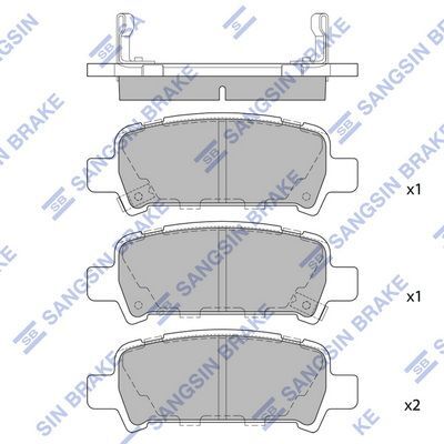 HiQ Rear Brake Pads Set SP2120
