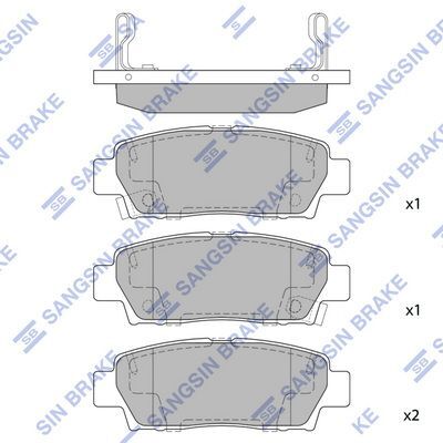 HiQ Rear Brake Pads Set SP2022