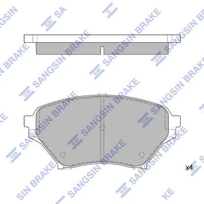 HiQ Front Brake Pads Set SP1524