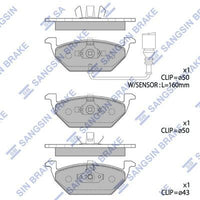 HiQ Front Brake Pads Set SP2025