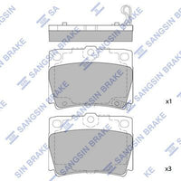 HiQ Rear Brake Pads Set SP1522