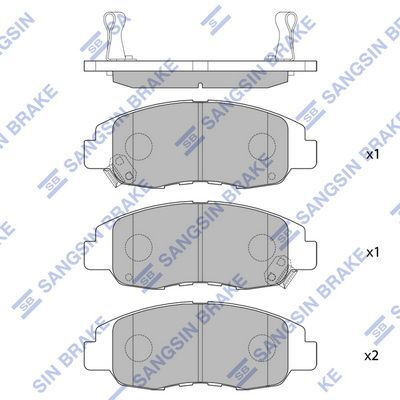 HiQ Front Brake Pads Set SP1231