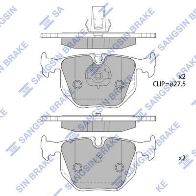 HiQ Rear Brake Pads Set SP2168