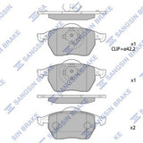 HiQ Front Brake Pads Set SP2097A