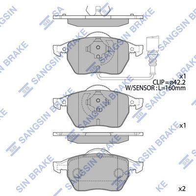HiQ Front Brake Pads Set SP2097