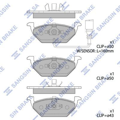 HiQ Front Brake Pads Set SP2025