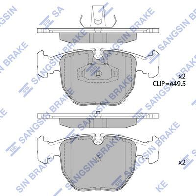 HiQ Front Brake Pads Set SP2166