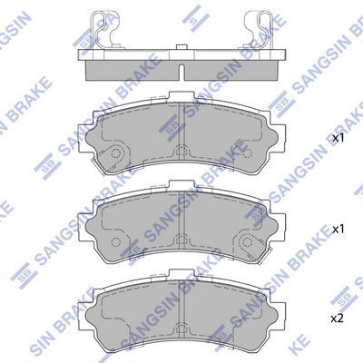 HiQ Rear Brake Pads Set SP1493