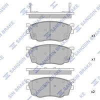 HiQ Front Brake Pads Set SP1529