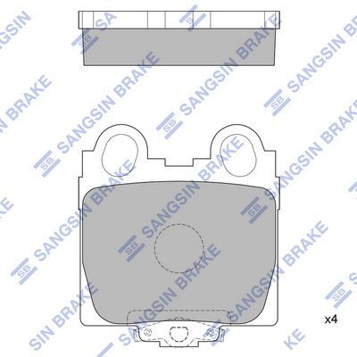 HiQ Rear Brake Pads Set SP1554