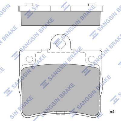 HiQ Rear Brake Pads Set SP1922
