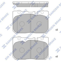 HiQ Front Brake Pads Set SP4159
