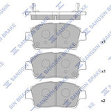 HiQ Front Brake Pads Set SP1232