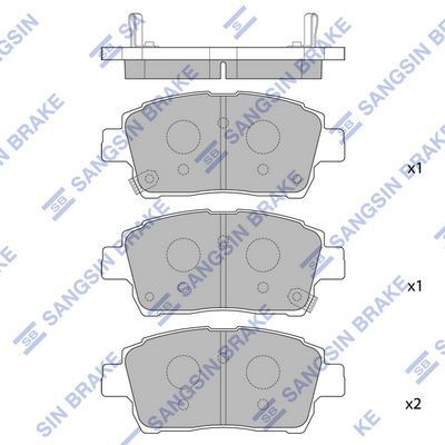 HiQ Front Brake Pads Set SP1232