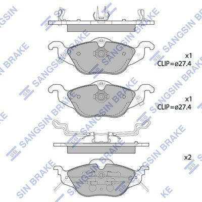 HiQ Front Brake Pads Set SP1738