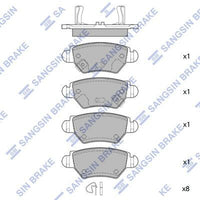 HiQ Rear Brake Pads Set SP1759