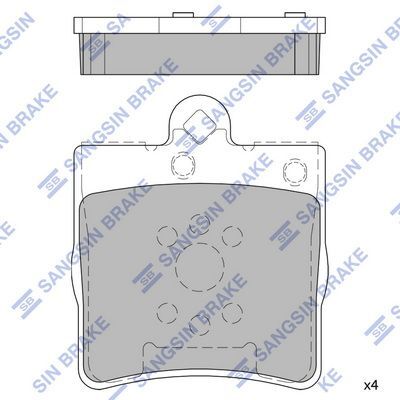 HiQ Rear Brake Pads Set SP2208