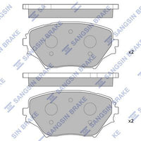 HiQ Front Brake Pads Set SP1233