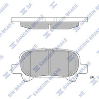 HiQ Rear Brake Pads Set SP1364