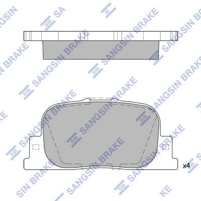 HiQ Rear Brake Pads Set SP2042