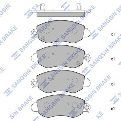 HiQ Front Brake Pads Set SP1275