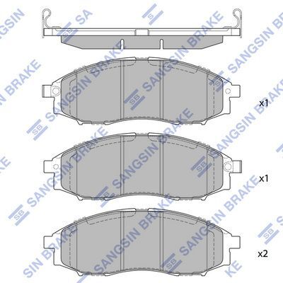 HiQ Front Brake Pads Set SP2078