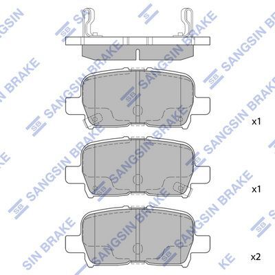 HiQ Rear Brake Pads Set SP1371