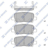 HiQ Rear Brake Pads Set SP1371