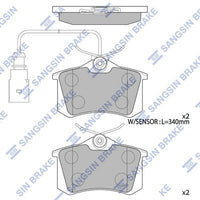 HiQ Rear Brake Pads Set SP4107