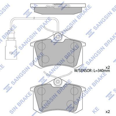 HiQ Rear Brake Pads Set SP4107