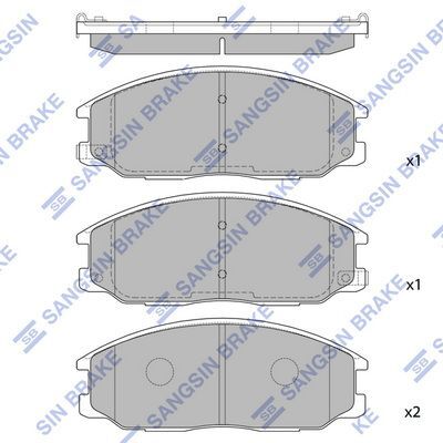 HiQ Front Brake Pads Set SP1171